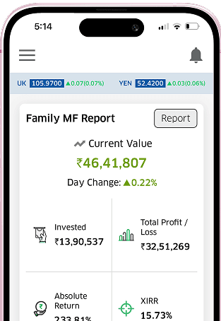 Wealth app preview